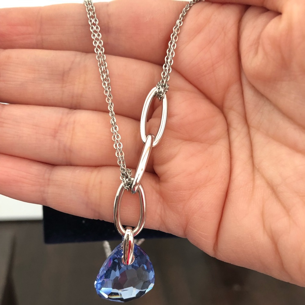 Swarovski crystal sterling silver necklace